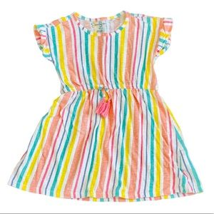 Jessica Simpson - Toddler Girls - Stripe ShortSleeve Dress